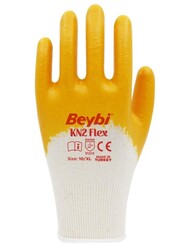 Beybi-KN2-Flex-Nitril-Sari-Eldiven-288-Cift Beybi KN2 Flex Nitril Sarı Eldiven 288 Çift