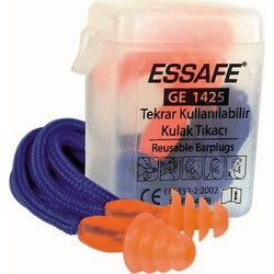 Essafe-Cam-Tipi-Kulak-Tikaci-Kordonlu-Kutulu-24dB-GE-1425-50-Adet Essafe Çam Tipi Kulak Tıkacı Kordonlu Kutulu 24dB GE 1425 50 Adet