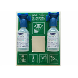 Essafe-GE1740-2-Aynali-Kimyasal-Goz-Solusyonu-Istasyonu Essafe GE1740-2 Aynalı Kimyasal Göz Solüsyonu İstasyonu