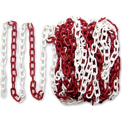 Evelux-Plastik-Zincir-Kirmizi-Beyaz-25-Mt Evelux Plastik Zincir Kırmızı-Beyaz 25 Mt