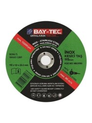 Inox-Metal-Kesme-Diski-Inox-Kesici-Tas-115-x-1.0-x-22-23mm-100-Adet İnox Metal Kesme Diski İnox Kesici Taş 115 x 1.0 x 22-23mm 100 Adet