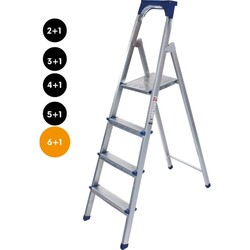 Merdiven-Galvanizli-61-Basamakli-060-mm Merdiven Galvanizli 6+1 Basamaklı 0