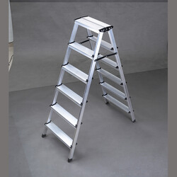 Merdiven-Kanat-Cift-Tarafli-Aluminyum-77-Basamakli Merdiven Kanat Çift Taraflı Alüminyum 7+7 Basamaklı