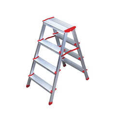 Merdiven-Kanat-Cift-Tarafli-Aluminyum-Eko-44-Basamakli Merdiven Kanat Çift Taraflı Alüminyum Eko 4+4 Basamaklı
