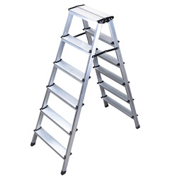 Merdiven-Kanat-Cift-Tarafli-Aluminyum-Eko-66-Basamakli Merdiven Kanat Çift Taraflı Alüminyum Eko 6+6 Basamaklı