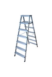 Merdiven-Kanat-Cift-Tarafli-Aluminyum-Eko-77-Basamakli Merdiven Kanat Çift Taraflı Alüminyum Eko 7+7 Basamaklı