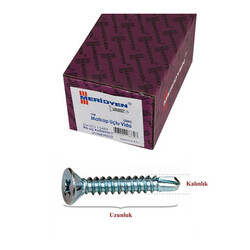 Meridyen-YHB-Matkap-Uclu-Vida-39X38-1000-Adet Meridyen YHB Matkap Uçlu Vida 3