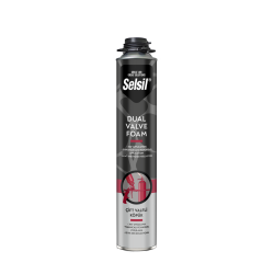 Selsil-Cift-Valfli-PU-Kopuk-Acik-Sari-750-ml Selsil Çift Valfli PU Köpük Açık Sarı 750 ml