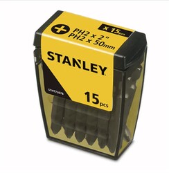 Stanley-15-adet-PH2-Vidalama-Uc-50-mm-Bits-Uc-Stht72678-8 Stanley 15 adet PH2 Vidalama Uç 50 mm Bits Uç Stht72678-8