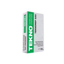 Teknorep-520-Dogal-Hidrolik-Kirec-Esasli-Tamir-Harci Teknorep 520 Doğal Hidrolik Kireç Esaslı Tamir Harcı